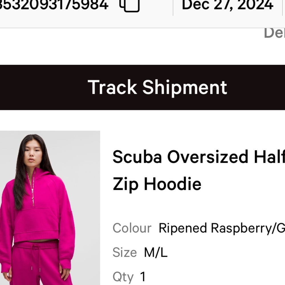 Women's Ripened Raspberry LuLuLemon Set - Picture 2 of 3